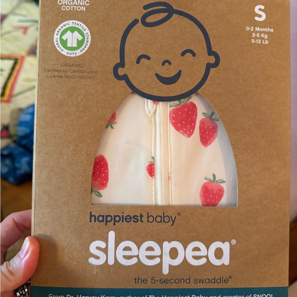 Happiest Baby Sleepea Swaddle with Strawberry Design